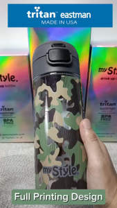 My Style 1316 A Pattern Series Dual Functions Drink TRITAN Bottle 600ml for Boys