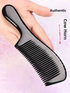 Natural Bull Horn Comb Thickened Ladies Hair Care Massage Meridian Head Therapy Portable Home Use Gift Comb Personal Care