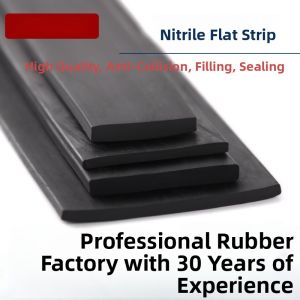 Black Solid Rubber Strip Square Flat Waterproof Oil Resistant High Pressure Resistant Anti-Slip Boat Sealing Strip