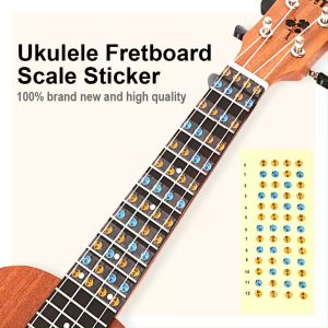 Ukulele Guitar Sticker Fretboard Scale Sticker Original Set | Ukelele Gitar Fret Stickers 乌克丽丽