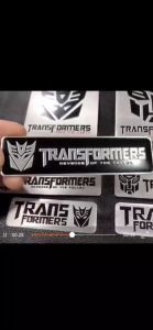 Cod motorcycle car universal sticker alloy 3d stickers transformers sticker 1pcs