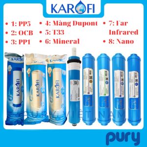 Bộ 5 lõi chức năng Karofi 56789 (T33 Min Far Nano ORP Alkaline Hydrogen) - Hàng chính hãng