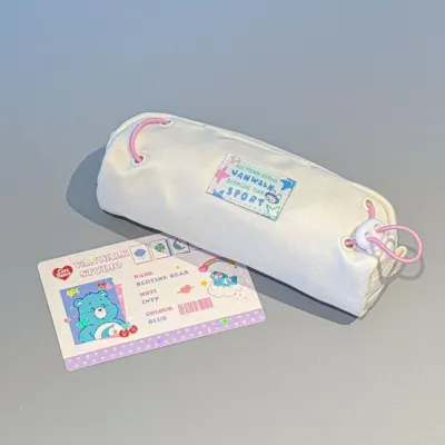 Tempat Pensil Lucu Aesthetic Japanese Style Star Drawstring Sporty Pencil Case Kotak Wadah Pensil Pouch Makeup