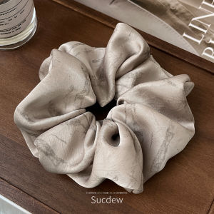 Elegant Satin Hair Ties Womens Retro Hair Bands Elastic Durable Hair Bands for Bun Styling Fashionable Hair Accessories