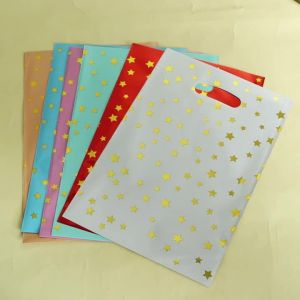 10pcs Handbag Candy Bags Star Printed Gift Bags Birthday Wedding Party Gift Packing Bag Shop Retail OPP Shopping Bag Wholasale