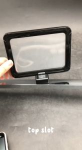 JME [Ready Stock] Frame Stand Magnet Holder Black White Pop Frame Magnet Holder Display Frame Promotion Frame advertisement