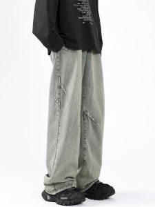 Quần Jeans Nam Ống Rộng Phong Cách Mỹ Retro Cleanfit Quần Dài Ôm Dáng Thường Ngày Mùa Đông 2023 Quần Jeans Thường Ngày Thoải Mái