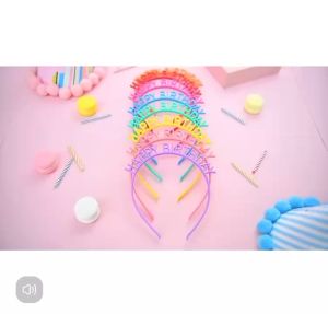 Happy Birthday Headband Plastic Headband Adult Kids Party Headband Party Deco Partyneeds Supplies