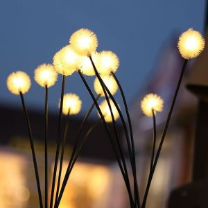 1PC Solar LED Dandelion Garden Lights 6-Head 2 Modes Lawn LampIdeal Landscape Lighting For GardenLawnYardPathwayBalcony