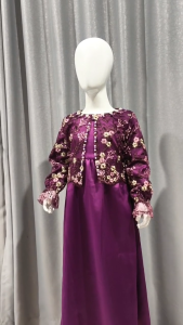 gamis anak perempuan Eva 2-11thn  gamis burgundy anak perempuan  gamis anak perempuan 3 4 tahun