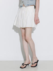 Lace Embroidery Ballet Style Versatile Cotton Pants