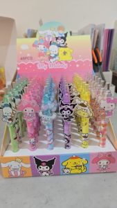 Pulpen Gel Mekanik Mika3D Sanrio/Labubu || Pulpen Fancy Mika Tinta Hitam