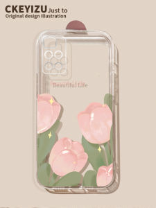 Transparent Silicone Phone Case for Redmi Note12 Pro Full Cover & Tulip Design Men's Style Protective Shell for Note11 & Note11tpro+