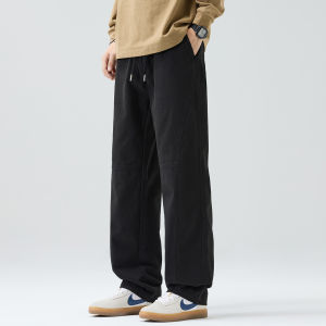 Quần Dài Công Sở Nam American Retro Pure Cotton Dáng Rộng Ống Đứng Thường Ngày Mùa Thu Đông 2025 Quần Dài Công Sở Nam