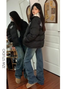 High Waist Wide Leg Straight Cut Jeans Womens Slim Fit Vintage High Street Style Spring Autumn New Loose Hanging Pants