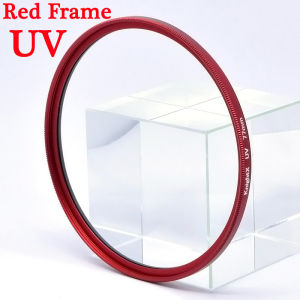 KnightX Red Frame UV Filter Lens Protector 49mm 52mm 55mm 58mm 62mm 67mm 72mm 77mm For Fuji Sony Canon Photography Accessories