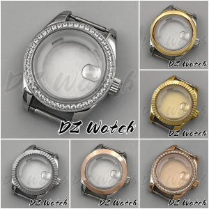 DZ 28MM Ladys NH05 NH06 Coated Silver Gold Rose Watch Case Polished Case Fit NH05 NH06 Automatic Watch Modified Accessorie Part