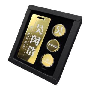 caiton | Custom Engraved Metal Plate for Golf Bag