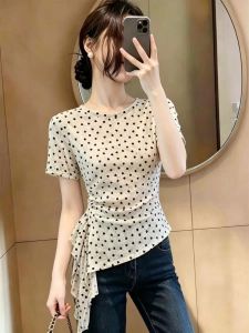 Slimming Asymmetrical Waist T-Shirt Blouse