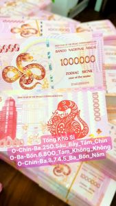 ⭐TẾT 2025⭐ Combo 10 Tờ Tiền Con Rắn 1 Triệu Macao 2025 lưu niệm Lì Xì Tết 2025 kèm bao lì xì