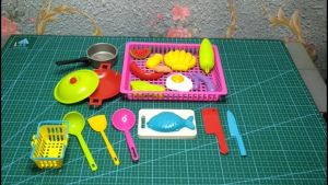 Mainan Anak Perempuan Cooking Set Masak-Masakan Telur Ikan Sayur Buah