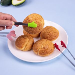Creative Mini Silicone Stainless Steel Kitchen Clamp Multicolor Food Shape Options Available Cute Little Hand Snack Clamp