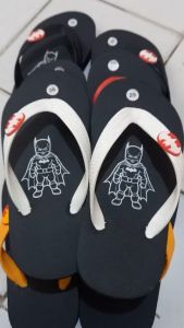 Sandal Batman Jepit | Sandal Jepit Anak Batman | Jepit Laki-laki Perempuan kids | Merah Kuning Putih Hitam