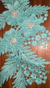 Hoa thêu may lên áo dài trang trí