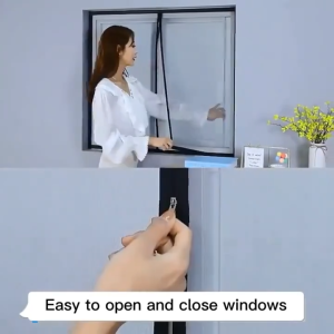 Mosquito window net screen mosquito net Fiberglass Mesh Velcro window net household simple anti mosquito gauze detachable Mosquito Window screen net#SC