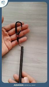 AQUASEA - Gantungan Kunci 35Cm Spiral Karabiner TALI PEGAS Spring Keychain