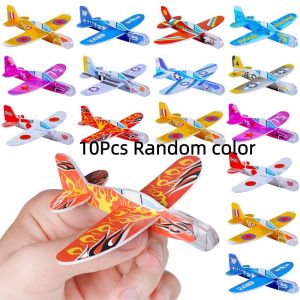 10pcs/bag DIY Gliders Planes Foam Assemble Airplane Toys Kids Birthday Gifts Party Favors Children School Prizes Goodie Fillers