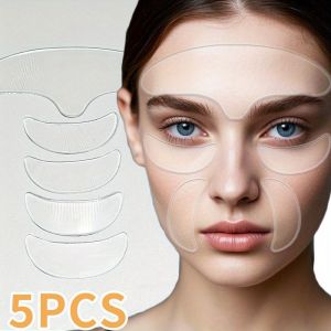 Silicone Facial Patches for Light Beige Care - Fragrance-Free All Light Beige Types Home & Travel Use Easy Application