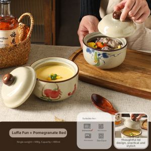 SHELI | Ink Style Ceramic Soup Pot One Person Size