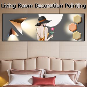 Bedroom And Living Room Decorative Painting Self-Adhesive Wall Stickers Contemporary Artwork Backed By Jinshan Mountain