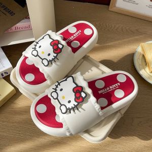 Sanrio | Dép Hello Kitty Chống Trơn Trượt Cho Nữ Và Bé Gái Dép Hoạt Hình Dễ Thương Thoải Mái Sử Dụng Trong Nhà Ngoài Trời Phòng Tắm Quà Tặng Sanrio