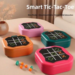 Smart Tic-Tac-Toe Portable Electronic Game For Logical Thinking And Family Interaction