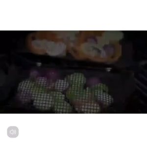 OHHDEER BBQ Mesh Grill Bag Reusable Non-Stick Barbecue Bag Meat Veggies Seafood Heat-Resistant Pouch