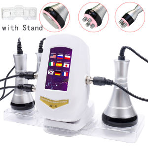 Multifunction 40K Cavitation Slimming Machine Ultrasonic Body Shaping Massager with Stand RF Facial Skin Tighten Lifting Device