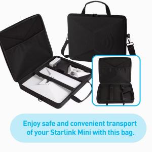 Starlink Mini2024 Kit Hard Protective Carrying Case Waterproof Luggage Storage Bag Protective Bag Scratch-Resistant Travel Case