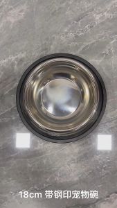 Stainless Steel Pet Bowl Dog Bowl Non-slip Travel Feeding Food Water Feeding Dish Cat Bowl Dog Bowl Cat Basin Dog Basin
