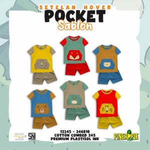 Set Pocket Hoover - Setelan Baju Anak 2-8 Thn by Pineapple Kids