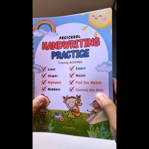 Preschool Handwriting Practice - 80 pages - Trace and Write Activities