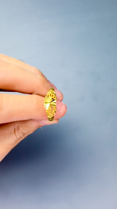 24K Ring Gold Plated K-gold Ring E 916 Free size Adjustable Emas Bangkok