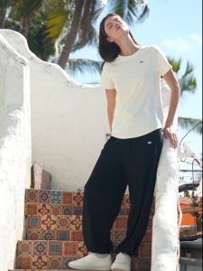 Ohsunny phụ nữ làm mát quần rộng màu trơn bloomer quần thoáng khí mùa hè chống UV upf2000 +