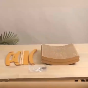 Pet Rocking Chair Pet Bed Sisal Cat Scratcher Corrugated Paper Wood Stand Katil Calar Kucing 猫抓板摇椅