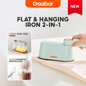 【New】Gaabor Exquisite Electric Steam Iron Wet & Dry Iron Flexible Switching Steamer Garment 1200W