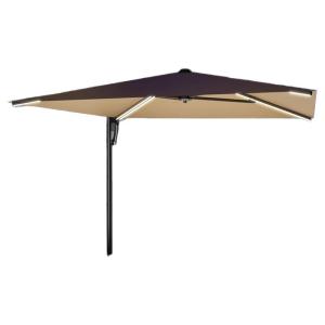 MEIDIHUAFU | Solar Powered Wall Mounted Outdoor Umbrella with Light