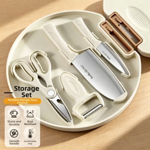 Multipurpose Kitchen Knife Set for Baby Food Prep and Cutting