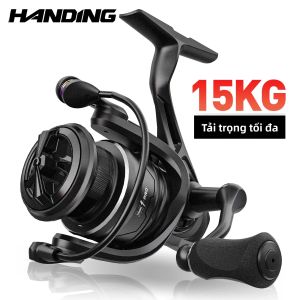 Máy Câu Cá Quay Tay HANDING M1 PRO 9+1 Vòng Bi Lực Kéo Tối Đa 15KG Chống Ăn Mòn Dùng Cho Nước Biển Cá Lớn Sông Hồ