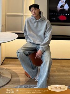 Padded Thick Hooded Mens Sweatshirt 2026 Autumn Winter New